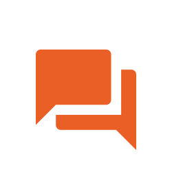 Illustration of Contact Us conversation bubbles