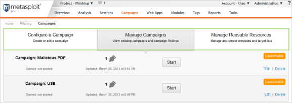Campaign Tasks