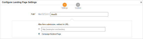Campaign Modal Window